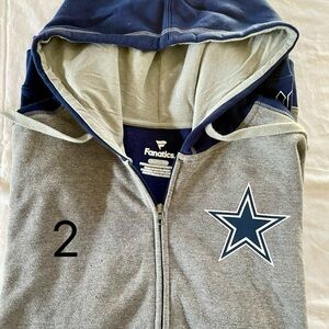 Fanatics Gray and Blue Dallas Cowboys Jacket